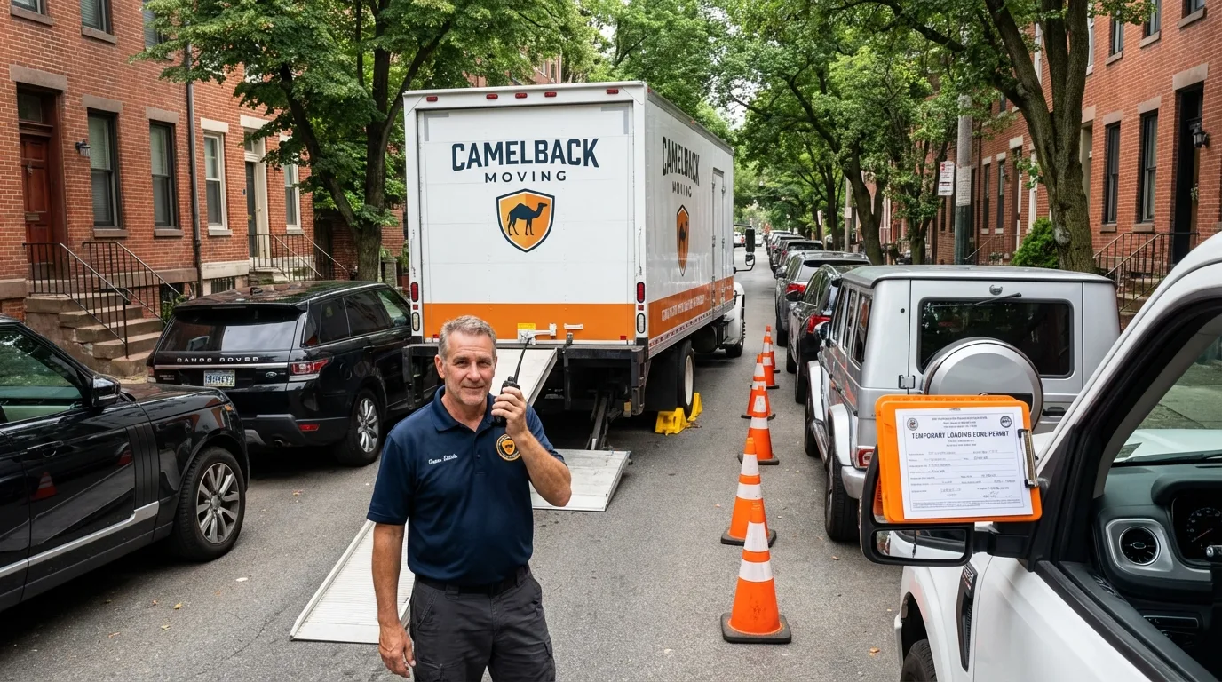 City street loading permit setup in Red Bank, NJ